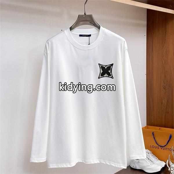 ルイヴィトン コピー モダン 精巧 上質 モノグラムエンブレム 長袖 Tシャツ LOUIS VUITTON-0