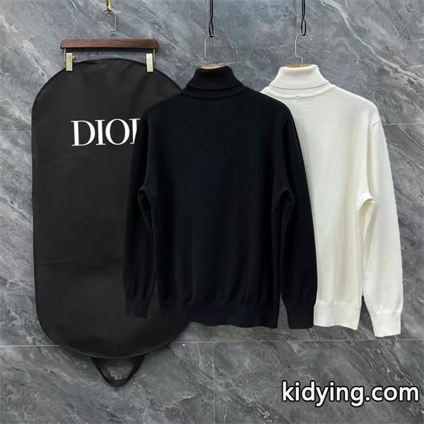 ブラック ハイネック セーター 2025秋冬暖か ディオール DIOR コピートップス 高品質-8