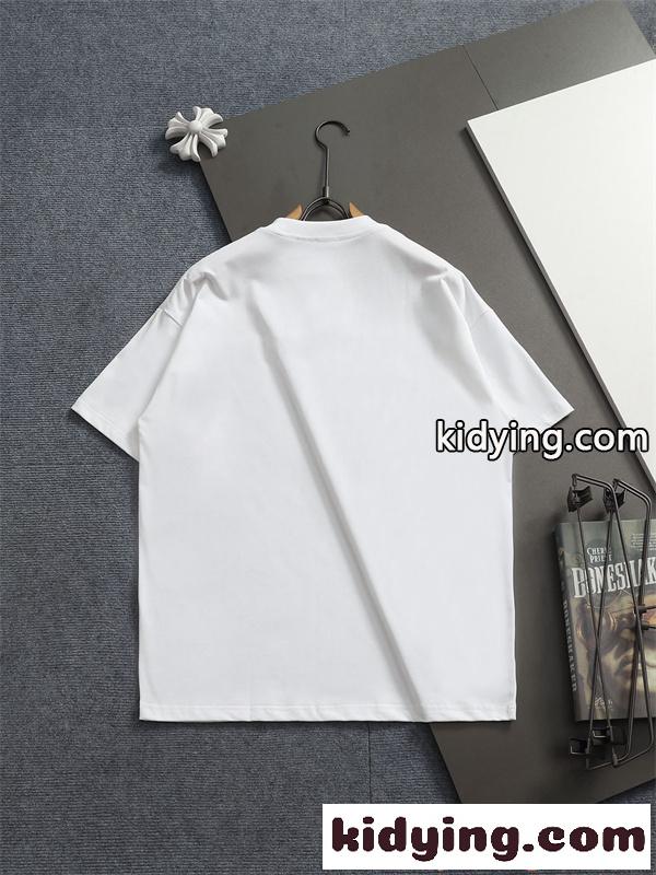 人気拡大 ブラック BURBERRY バーバリー コピー プリント モダン カジュアル メンズ 半袖Tシャツ-3