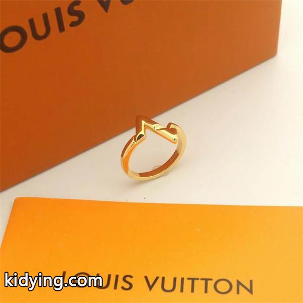 太幅デザイン 立体感豊か ルイヴィトン LOUIS VUITTON モノグラム コピー ゴールド指輪 2025秋冬-3