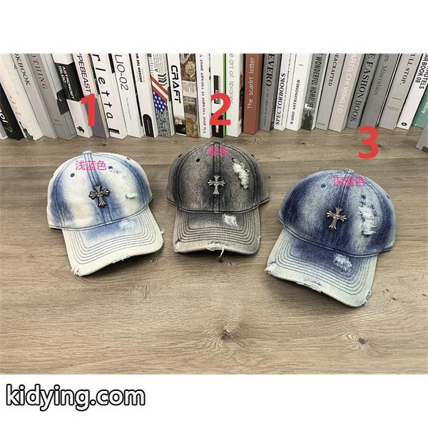 クロムハーツ Chrome Hearts コピー 注目 ダメージ加工 クロスモチーフ キャップ-2