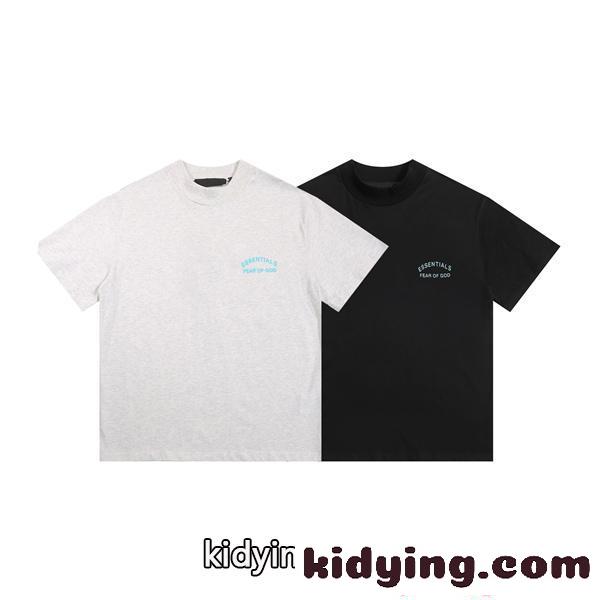 ESSENTIALS 半袖Tシャツ エッセンシャルズ コピー グレー ブラック プリント ストリート モード インパクト-6