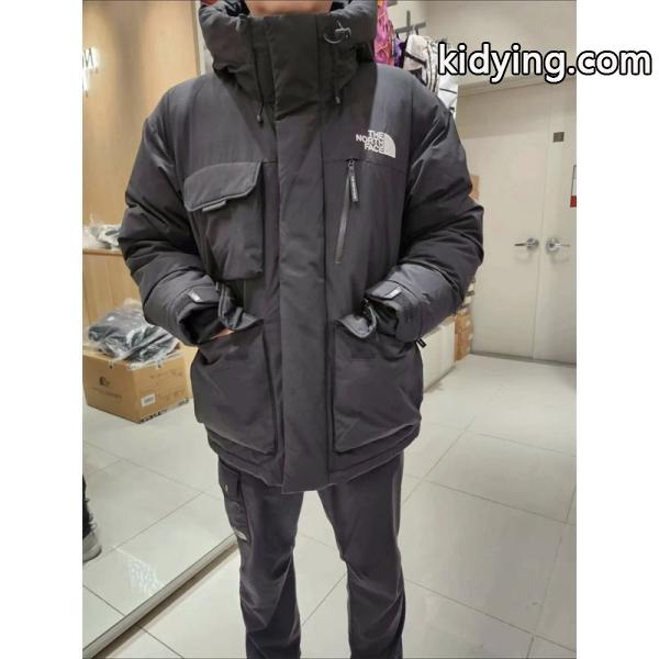 The North Face コピー グレーマルチポケットダウンジャケット アウトドア風 2025秋冬注目 ザノースフェイス-4
