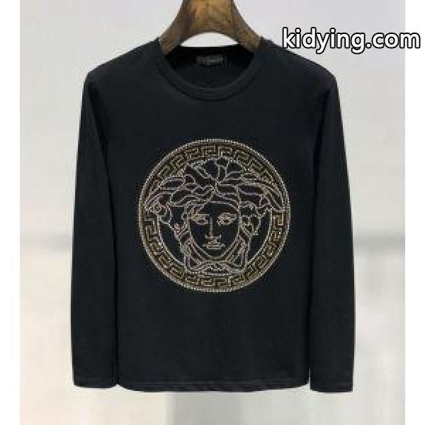 2019春夏の流行ファッション 毎シーズン人気が高い ヴェルサーチ VERSACE 長袖Tシャツ 2色可選_ヴェルサーチ VERSACE_ブランド コピー 激安(日本最大級)-1