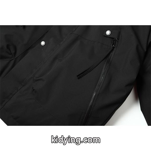 ブラック 高耐久素材 防風強化 ハイスペックフーデッド ダウンジャケット STONE ISLAND ストーンアイランド コピー-6