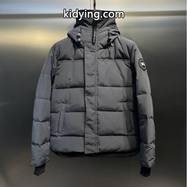 カナダグース Canada Goose 2025秋冬 ダークグレー 都会スマートフードダウンジャケット コピー-0