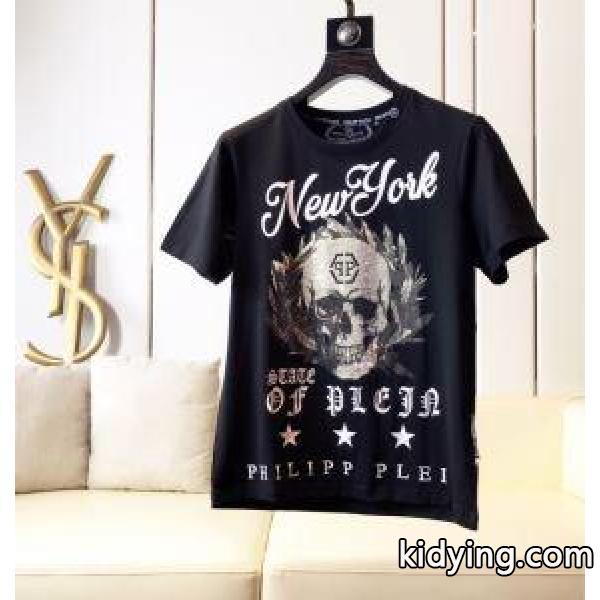 品良くおしゃれ Tシャツ/半袖 2019春夏人気トレンドアイテム 2色可選フィリッププレイン PHILIPP PLEIN_フィリッププレイン PHILIPP PLEIN_ブランド コピー 激安(日本最大級)-3