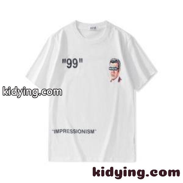 驚きの破格値人気通気性速乾性ｔシャツガンガン使用紳士服ホワイトブラックOff-Whiteオフホワイト Tシャツ コピー-1