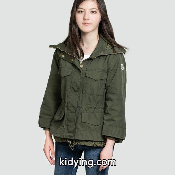 モンクレール MONCLER PAQUERETTE サイズ0 ナイロン ジップアップ フード付きジャンパー グリーン 4608185 57136 816 レディース :moncler-paquerette:ZOKZOK - 通販ショッピング-0