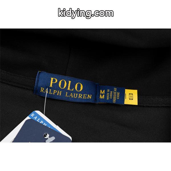 定番モデル ブラック フルジップ Polo Ralph Lauren ポロ ラルフローレン コピー パーカーシンプル-7