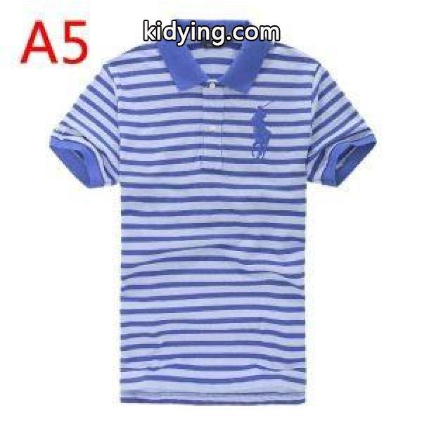 人気急上昇中Polo Ralph Laurenポロ ラルフローレン激安ストライプメンズビジネス用ポロトップスＴシャツ-5