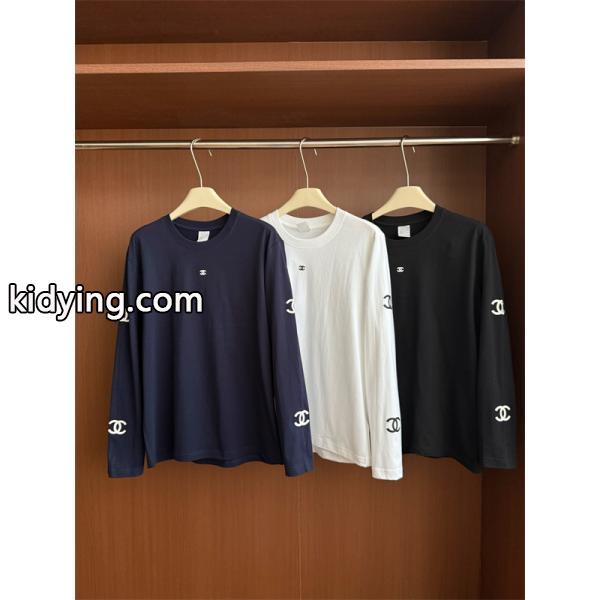 CHANEL 2026春夏SS シャネル長袖tシャツコピーリラックス感3色使い勝手-3