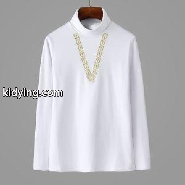 2色可選 長袖Tシャツ ヴェルサーチ VERSACE 2019年秋冬最新のトレンド 季節感溢れる秋らしいコーデ_ヴェルサーチ VERSACE_ブランド コピー 激安(日本最大級)-1