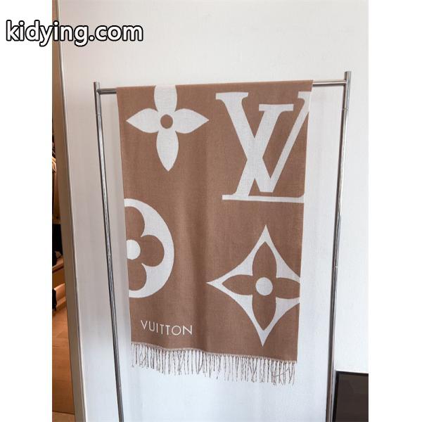 LOUIS VUITTON ルイヴィトン コピー ライトグレー 2025秋冬新作・洗練モダン マフラー-8
