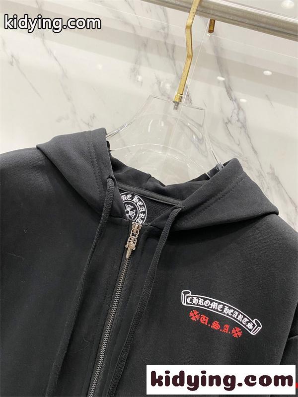 CHROME HEARTS クロムハーツ コピー 定番進化 ジップパーカー 上質 厚手 ミニマル 2026新作-4