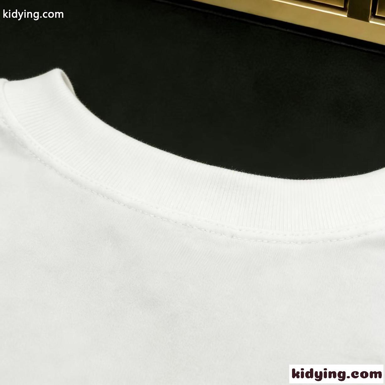 アートレター半袖 青文字グラフィック ワイド構図 BURBERRY バーバリー コピー 半袖Tシャツ ストリート映え 売れ筋候補 注目度高め-5