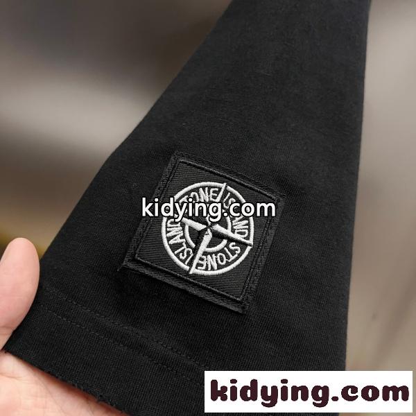 STONE ISLAND コピー ストーンアイランド バックコンパスグラフィックTシャツ ヴィンテージプリント 半袖カットソー 2026新作 人気モデル-10