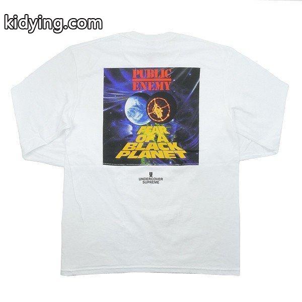 シュプリーム SUPREME ×UNDERCOVER ×Public Enemy 18SS Counterattack Tee ロンT 白 新品 通販-0
