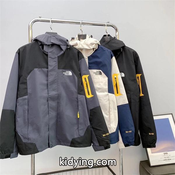 ノースフェイス コピー マウンテンパーカー スポーティ 機能的 防水 グレーネイビー THE NORTH FACE-0