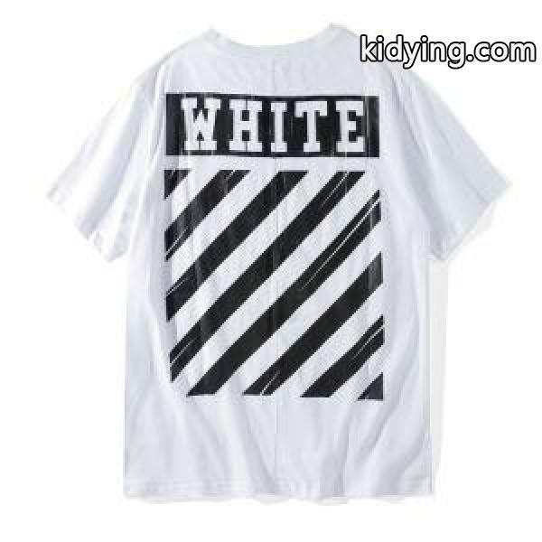 大活躍 オフホワイト Ｔシャツ コピー トップス　OFF英字　メンズ服　コーデ 万能型　 OFF-WHITE 半袖Tシャツ 数量限定安い-1