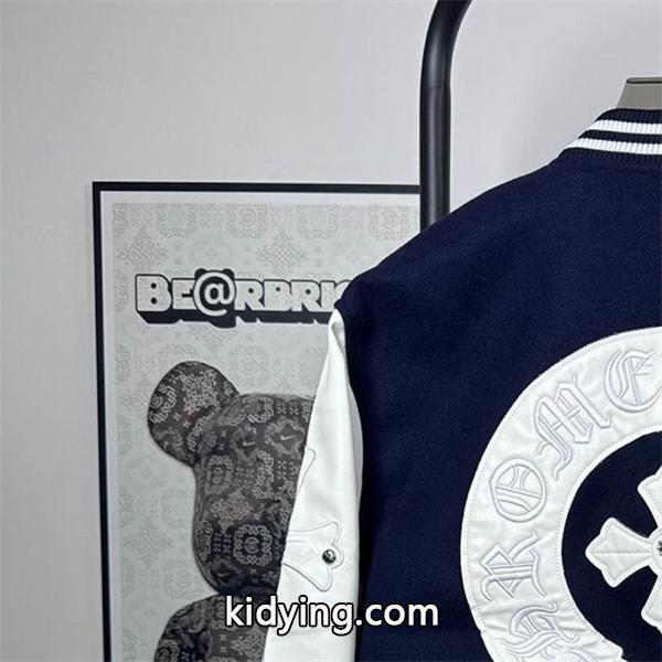 クロムハーツ 偽物 おしゃれ 重厚 レザースタジャン ブラック 入手困難 CHROME HEARTS-3