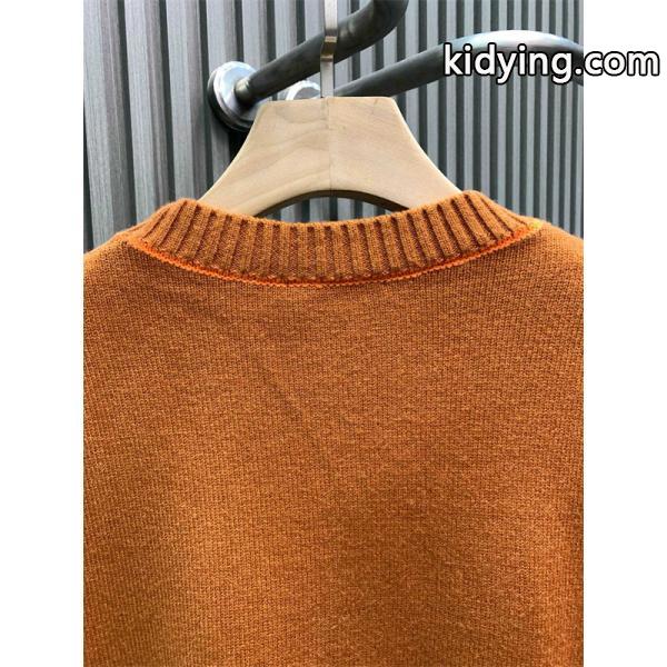 2026新作 ニットセーター ブラウン 刺繍 高評価モデル FENDI フェンディ コピー-3