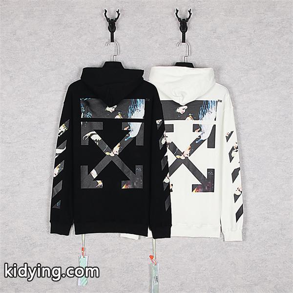 2026新作 Off-White オフホワイト コピー バックプリント パーカー 高級感 トレンドモデル-0