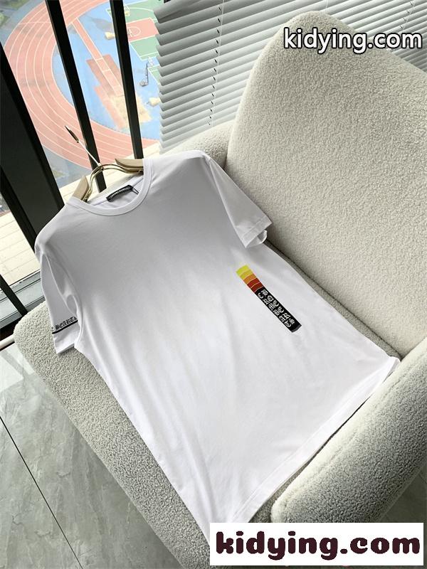 シンプル ホワイト 半袖 Tシャツ CHROME HEARTS ミニマル 韓国風 カジュアル クロムハーツ コピー-4