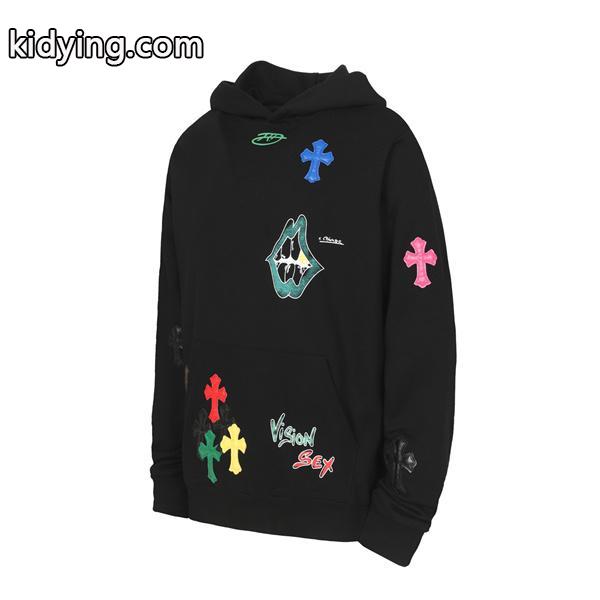 人気爆発！刺繍 ポップデザイン 2025秋冬対応 クロムハーツ コピー Chrome Hearts 上質素材 パーカー-2