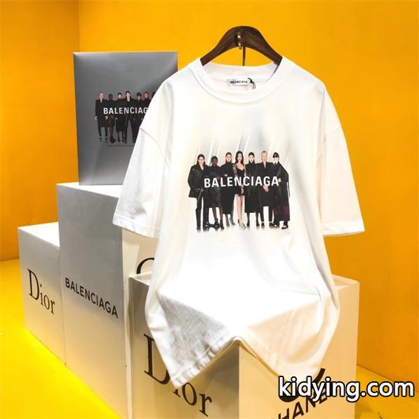 【春夏】最新コレクション お洒落トレンド人気 バレンシアガ BALENCIAGA 半袖Tシャツ 2色可選_半袖Tシャツ_メンズファッション_スーパーコピーブランド激安通販 専門店-0