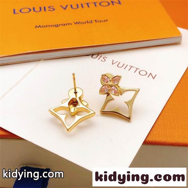 LOUIS VUITTON レディース ピアス ゴールド調 ルイヴィトン コピー 上品 華やか アクセサリー ギフト人気-1