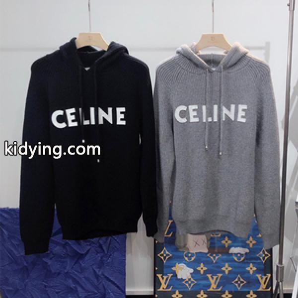CELINE フード付きセーター セリーヌ偽物 上品で洗練されたお品 引き続きトレンド ワンサイズ45kg-68kg着用-0