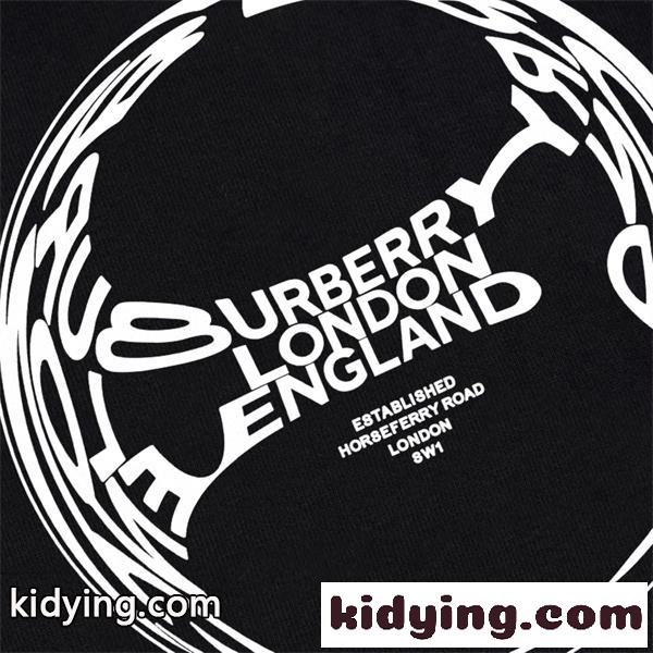 ラウンドレタープリント ロンドン表記 BURBERRY バーバリー コピー 半袖Tシャツ ミニマル配置 こなれ見え デイリー主力-4