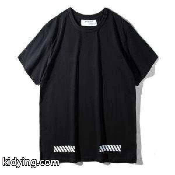 逸品!春夏お得 オフホワイト ブランド Tシャツ コピー 抜群なサイズ感 Off-Whiteメンズ ストリートMIX 男女兼用 半袖 Tシャツ 黒-1