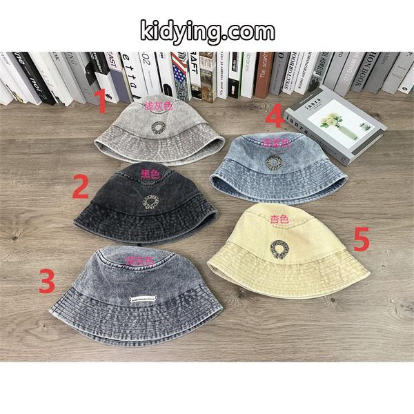 話題 ウォッシュデニム 柔らか印象 バケットハット クロムハーツ Chrome Hearts コピー-1