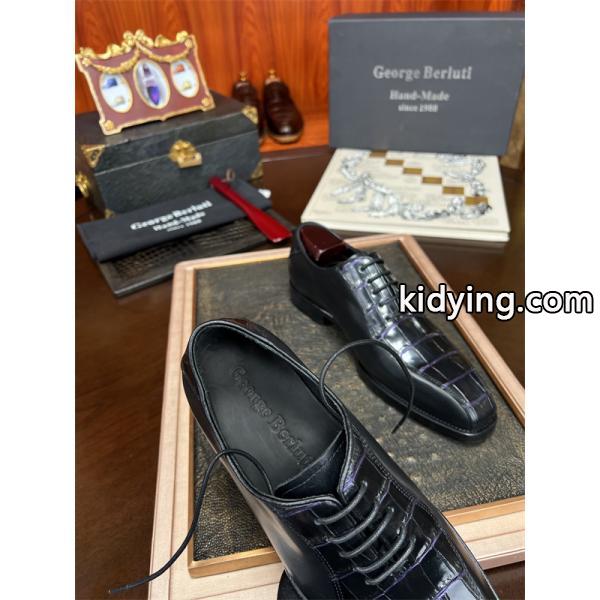 Berluti ベルルッティ コピー 高級感 艶感 クロコ型押し 2026新作 シューズ-4