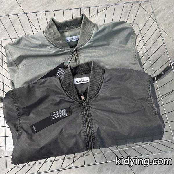 秋冬 中綿入り マットカラー ヴィンテージ STONE ISLAND ストーンアイランド コピー ジャケット-4