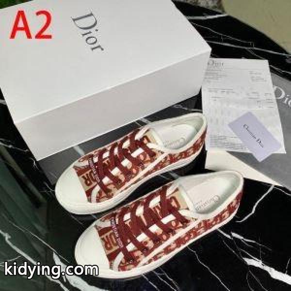 ディオール Dior レディース スニーカー 毎日でも使える大人気アイテム WALKNDIOR コピー 多色選択可 最安値 KCK211OBE_S56B-1