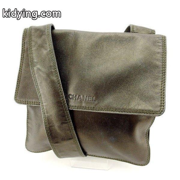 Chanel バッグ ショルダーバッグ ロゴ ダークブロンズ レディース 中古 Bag :Y3909:ブランドデポTOKYO - 通販ショッピング-0