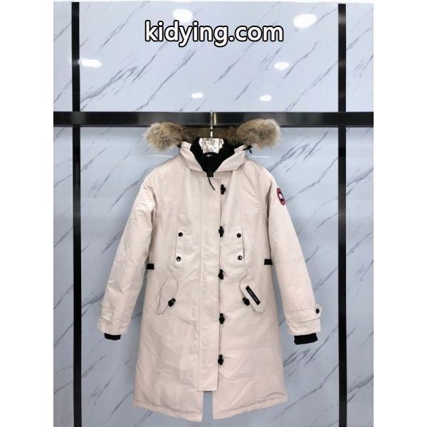 カナダグース Canada Goose 2025秋冬 ホワイト ロングダウンコート スーパーコピー 当店イチオシ-1