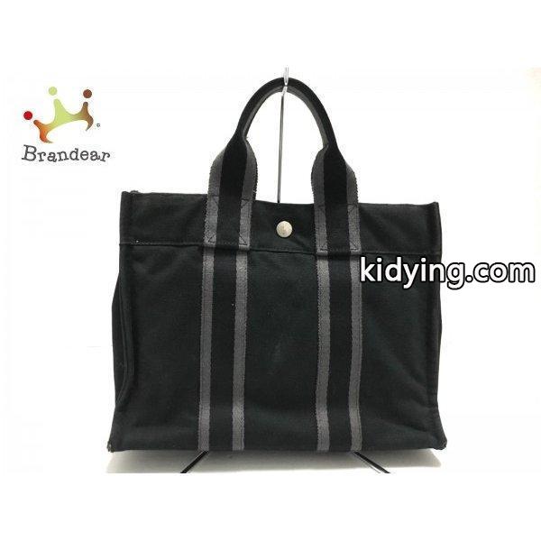 エルメス HERMES トートバッグ フールトゥトートPM 黒 キャンバス 値下げ 20180902 :27828595:ブランディア ヤフーショップ - 通販ショッピング-0