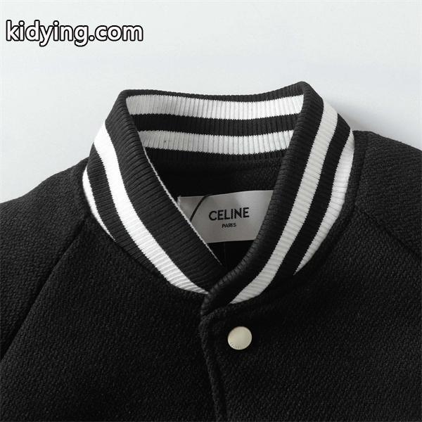 2025秋冬 CELINE セリーヌ コピー ブラック Cロゴ ジャケット ストリート 個性派-2