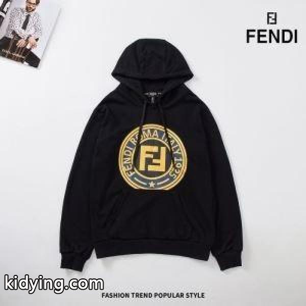 2019秋冬におしゃれな着こなし フェンディ FENDI ほっこりと温かみのある雰囲気にし パーカー 冬で可愛くて楽チンな人気アイテム_フェンディ FENDI_ブランド コピー 激安(日本最大級)-0