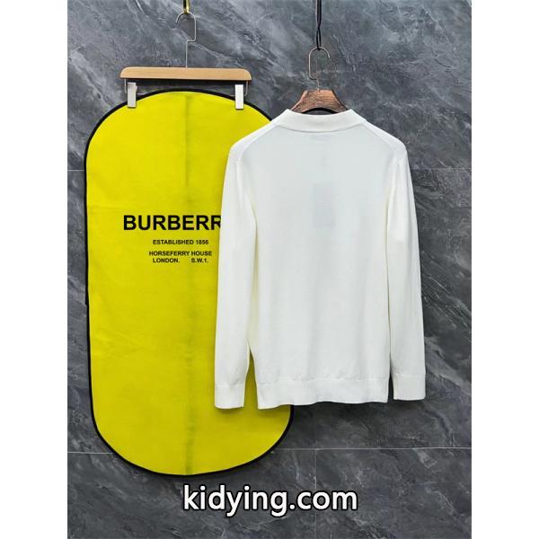 盾形ロゴ ホワイト / ブラック バーバリー BURBERRY スーパーコピーニット ユニセックス 高級感-2