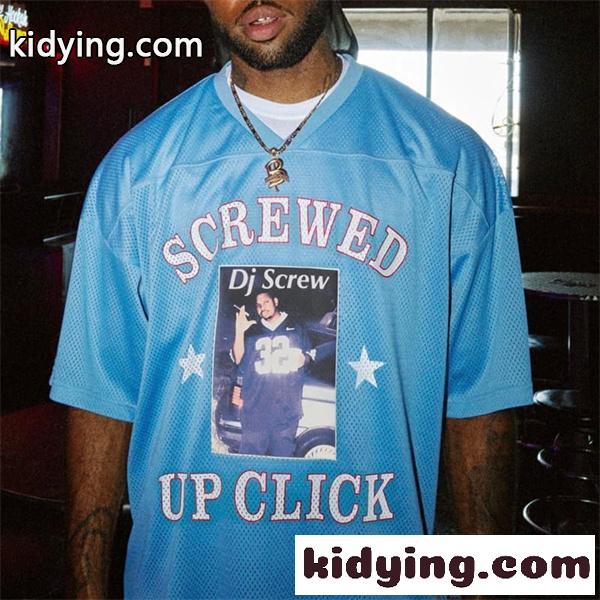 イトブルー メッシュジャージー Supreme SCREWED UP CLICK シュプリーム コピー フォトプリント 半袖 オーバーサイズ風-0