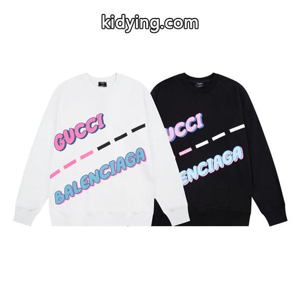 BALENCIAGA 偽物 パーカー ポップ フレッシュ コラボレーション トレンディ バレンシアガ-0