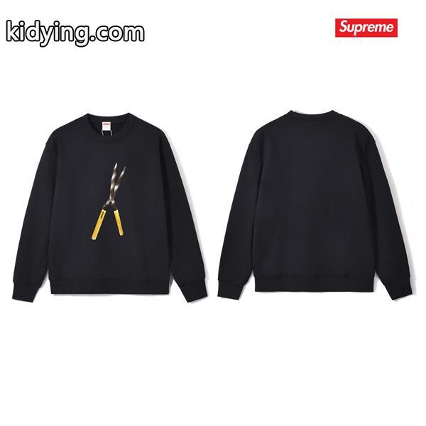 大人ストリート ブラック 即完売 おしゃれ SUPREME シュプリーム コピー スウェット-1