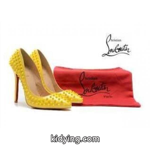 可愛いクリスチャンルブタンパンプス新作レディーススパイクスハイヒールCHRISTIAN LOUBOUTIN-0