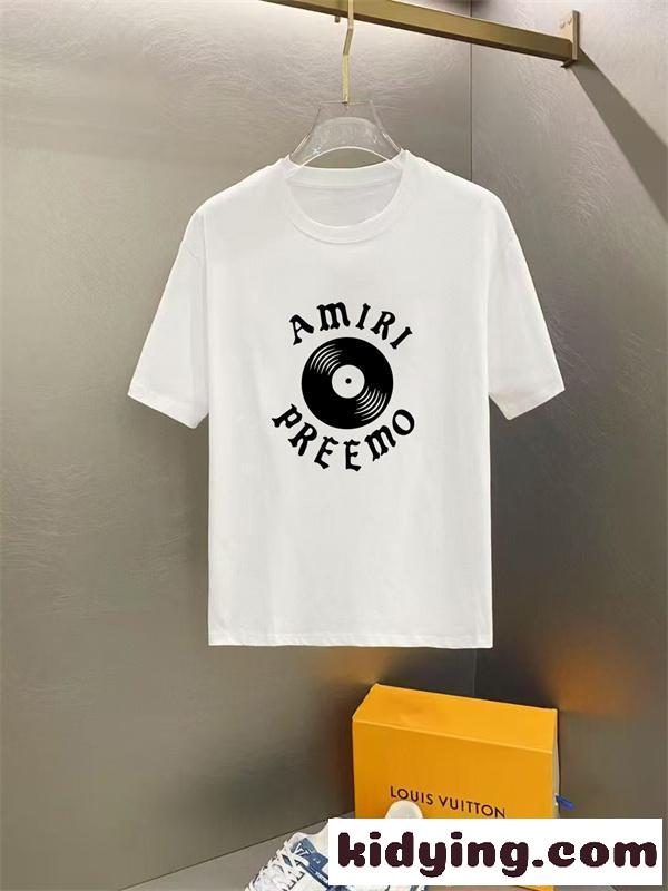 アミリ 偽物 半袖Tシャツプリント 個性派 ストリート インパクト カジュアル 夏トップス AMIRI-3