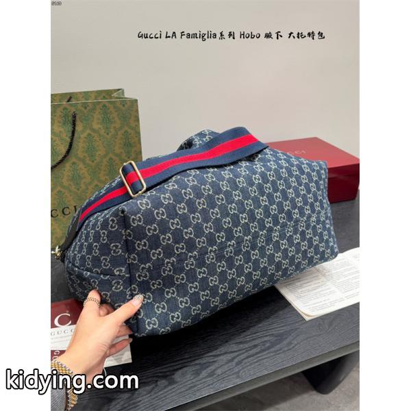 大容量&&GUCCI LaFamigliaシリーズHobo 男女兼用上品グッチショルダーバッグコピー-7